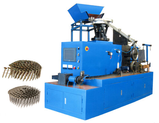 कुशल नाखून उत्पादन के लिए 1.5 किलोवाट की शक्ति और पीएलसी नियंत्रण के साथ पूर्ण स्वचालित कॉइल नाखून कोलेटर मशीन