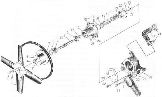 495AG डीजल इंजन स्पेयर पार्ट - वाटर पंप असेंबली - 495A-07000